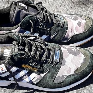 Adidas x bathing ape black camo sneakers, 11.5 size NEVER WORN
